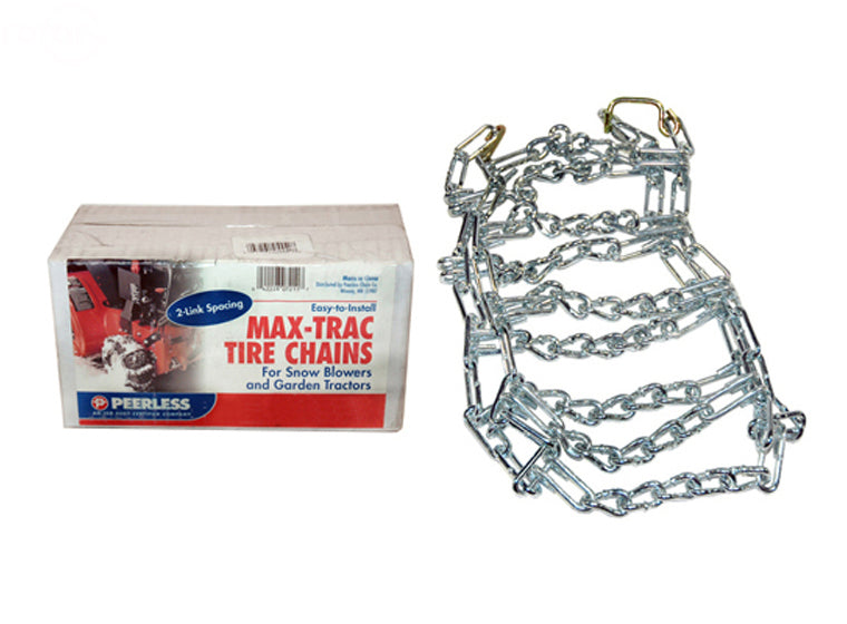 Tire Chains For 16x6.50-8 Tires with Deep Lug Tread Cub Cadet Snow Blowers & More