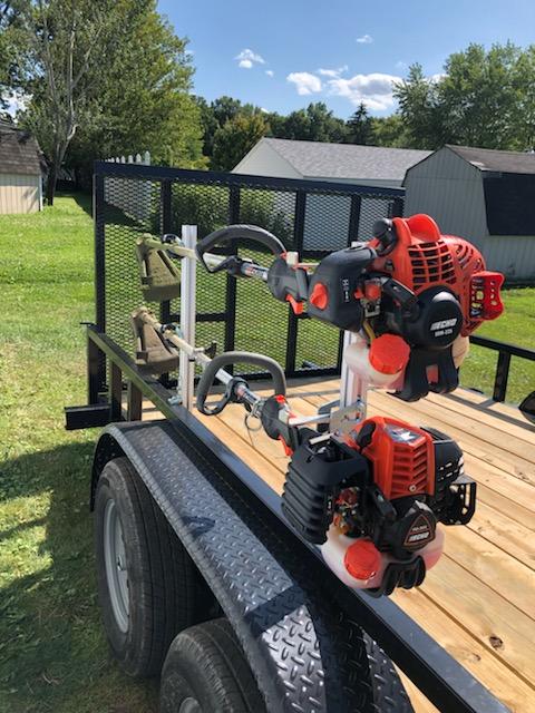 Trailer Rack String Trimmer Rack System Holds 2 String Trimmers ...